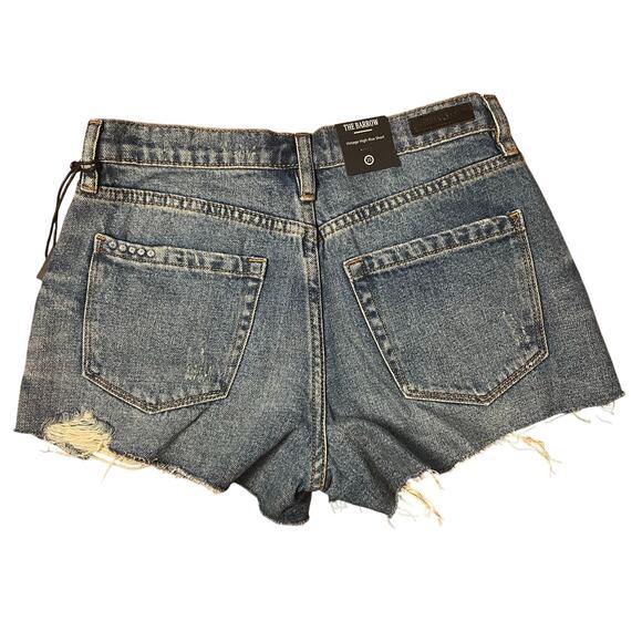 NWT Blank NYC The Barrow Cutoff High Rise Denim Shorts Size 25 - Picture 2 of 3
